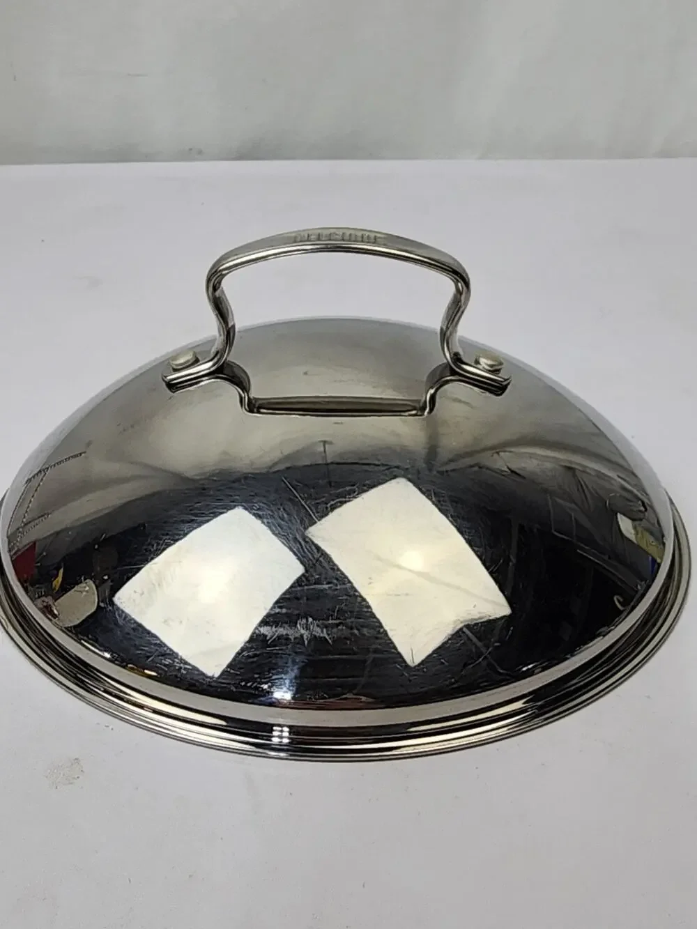 Belgique Stainless Steel Domed Replacement Lid (Only) Vented w Handle 8